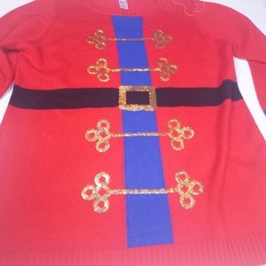 Holiday Time Xmas Plus Size Nutcracker Sweater